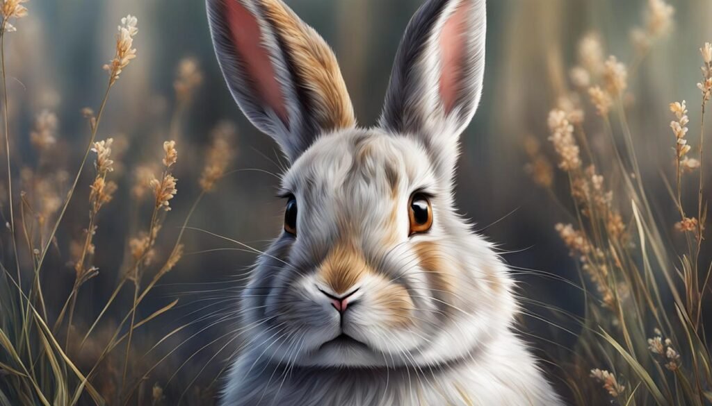 drawing a rabbit's face